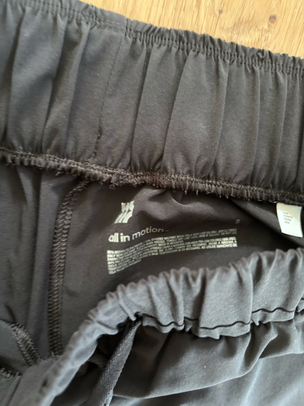 all in motion Black Elastic Waist Wide Leg Pants - Picture 4 of 4